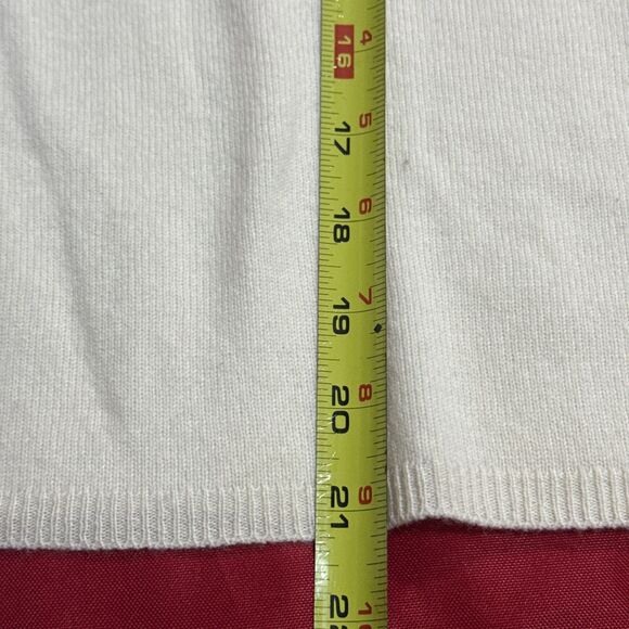 (A2) Cashmere 100%, ONLY AT BLOOMINGDALE'S T-shirt "Fresh"-bone color, Size M. - Picture 6 of 13